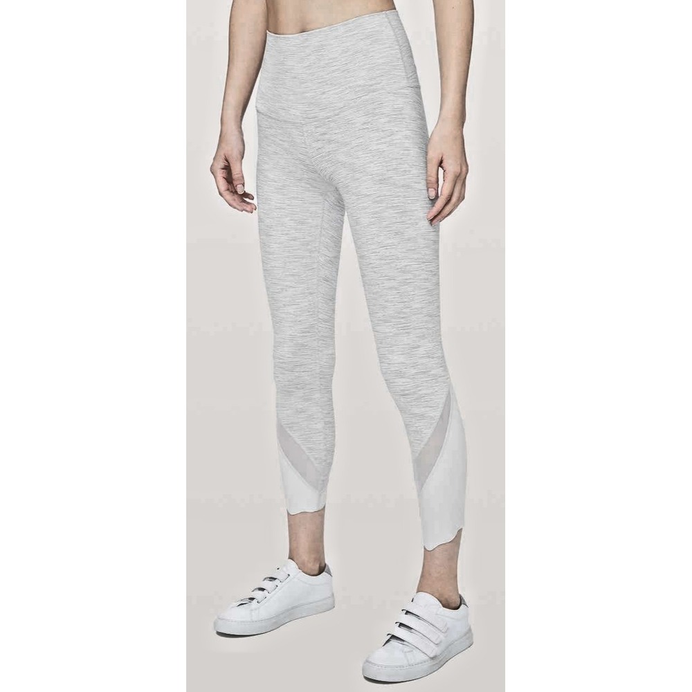 Lululemon Wunder Under Crop II *Roll Down Scallop Luxtreme 24" legging grey Sz 2